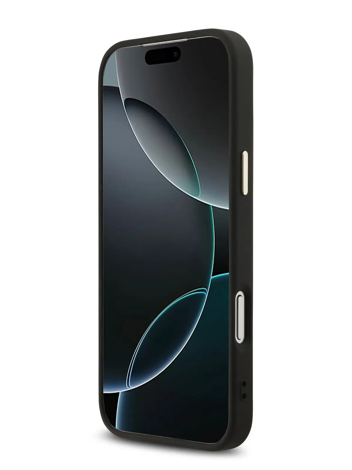 Чехол Guess на iPhone 17 Pro, черный,  PU Leather, metal logophoto3