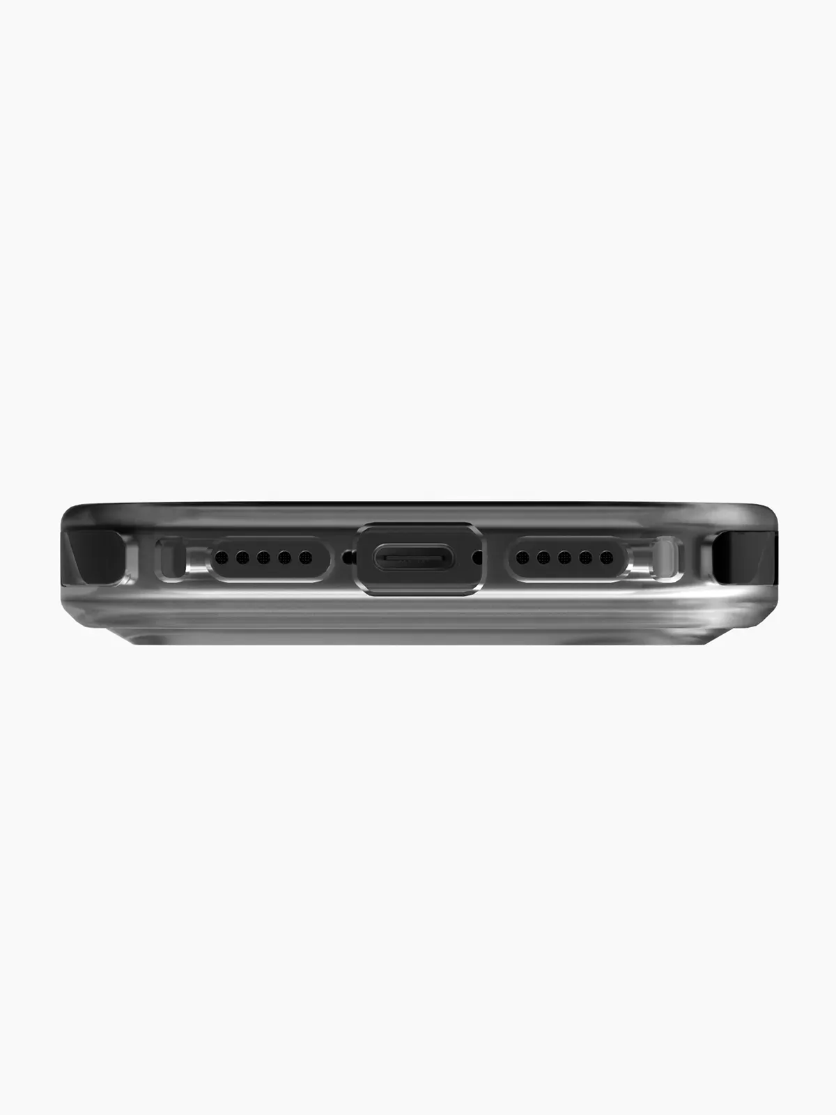 Чехол Uniq на iPhone 17 Pro, Combat Magsafe, с экстремально усиленной защитой углов, с технологией ShockSorb, прозрачно-черныйphoto3
