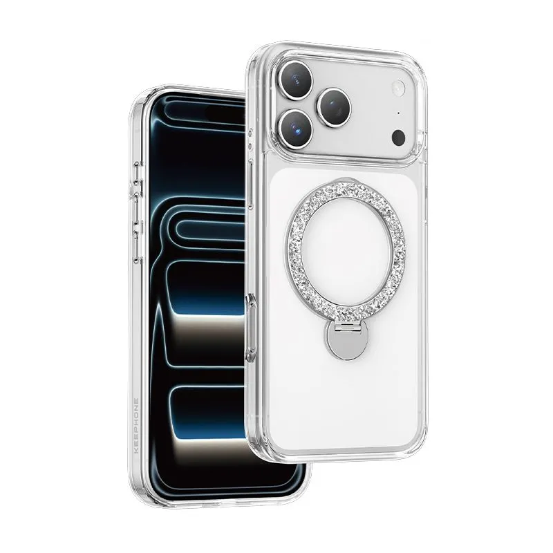 Чехол защитный KEEPHONE SHINERING для iPhone 17 Pro Max / iPhone 18 Pro Max, прозрачныйphoto0