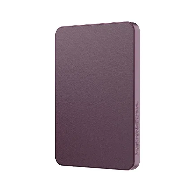 Беспроводной внешний аккумулятор Magssory Grace 5K Signature Edition, с магнитами, с поддержкой Qi2 Burgundyphoto4