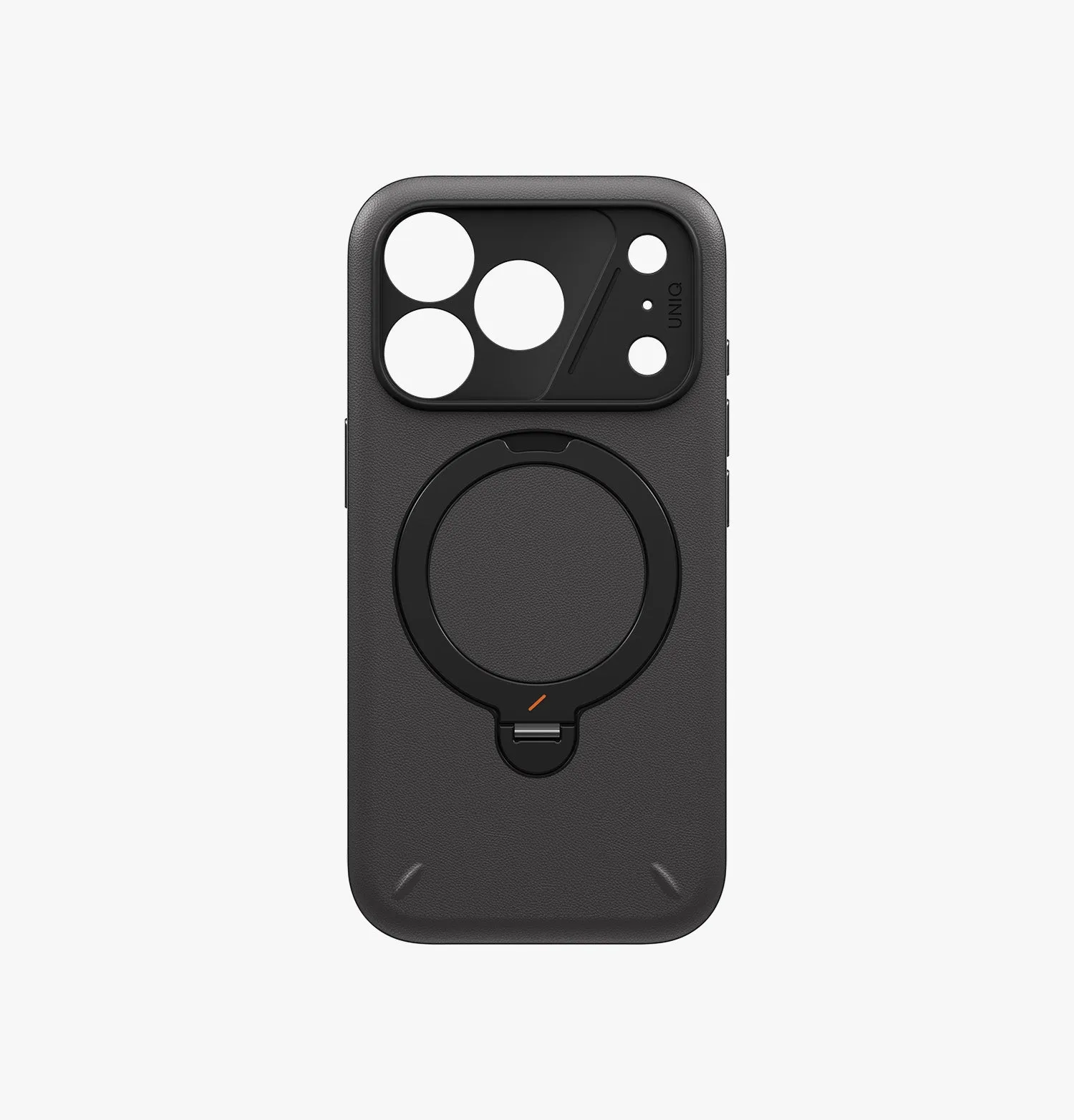 Чехол UNIQ Elix 360 Kickstand Leather для iPhone 18 Pro, черный (Charcoal Grey)photo19