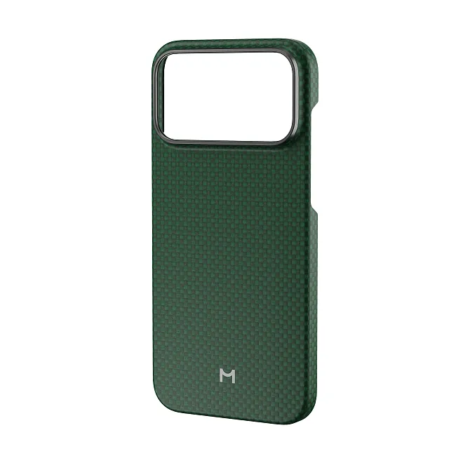 Чехол Magssory Aramid Frame Case для iPhone 18 Pro Max, пиксельный зеленыйphoto1
