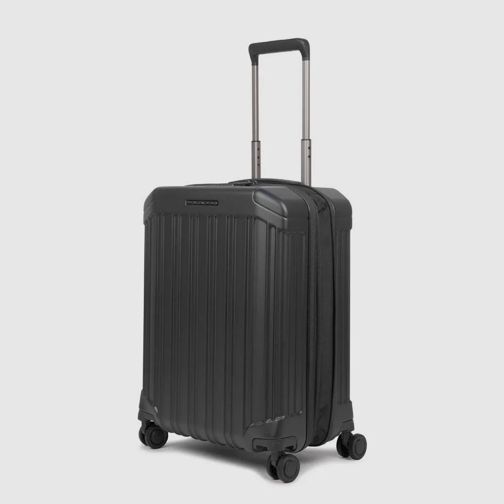 4-колесная расширяемая тележка для ручной клади Piquadro BV5398PQL/NO, матовый черныйphoto1