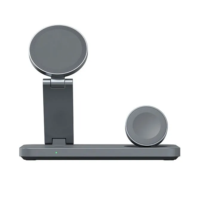 Зарядная станция 3 в 1 Magssory Yoga для Apple Qi2 Midnightphoto1