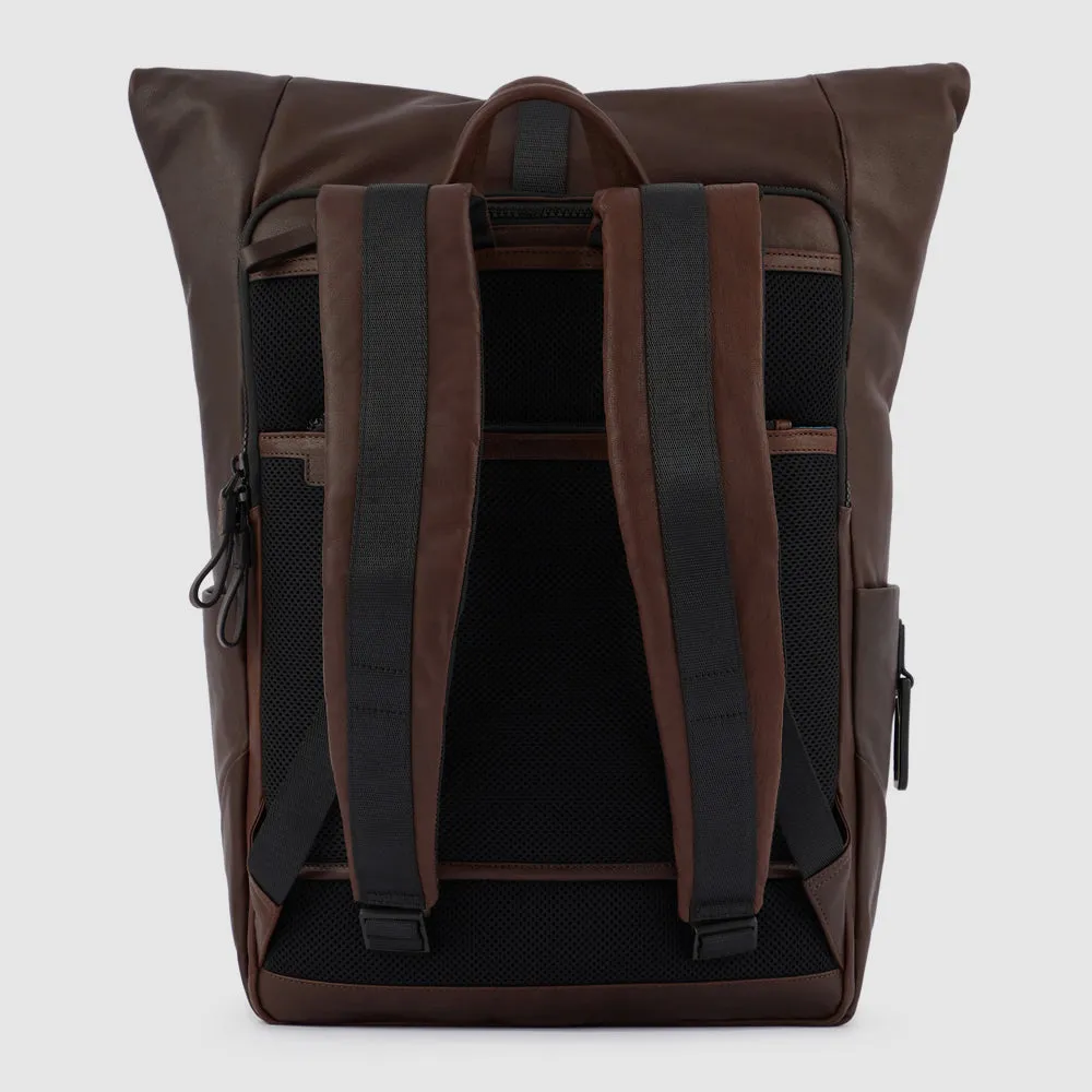 Кожаный рюкзак roll-top для ноутбука 15,6" Piquadro CA5677AP/G, жёлтыйphoto2