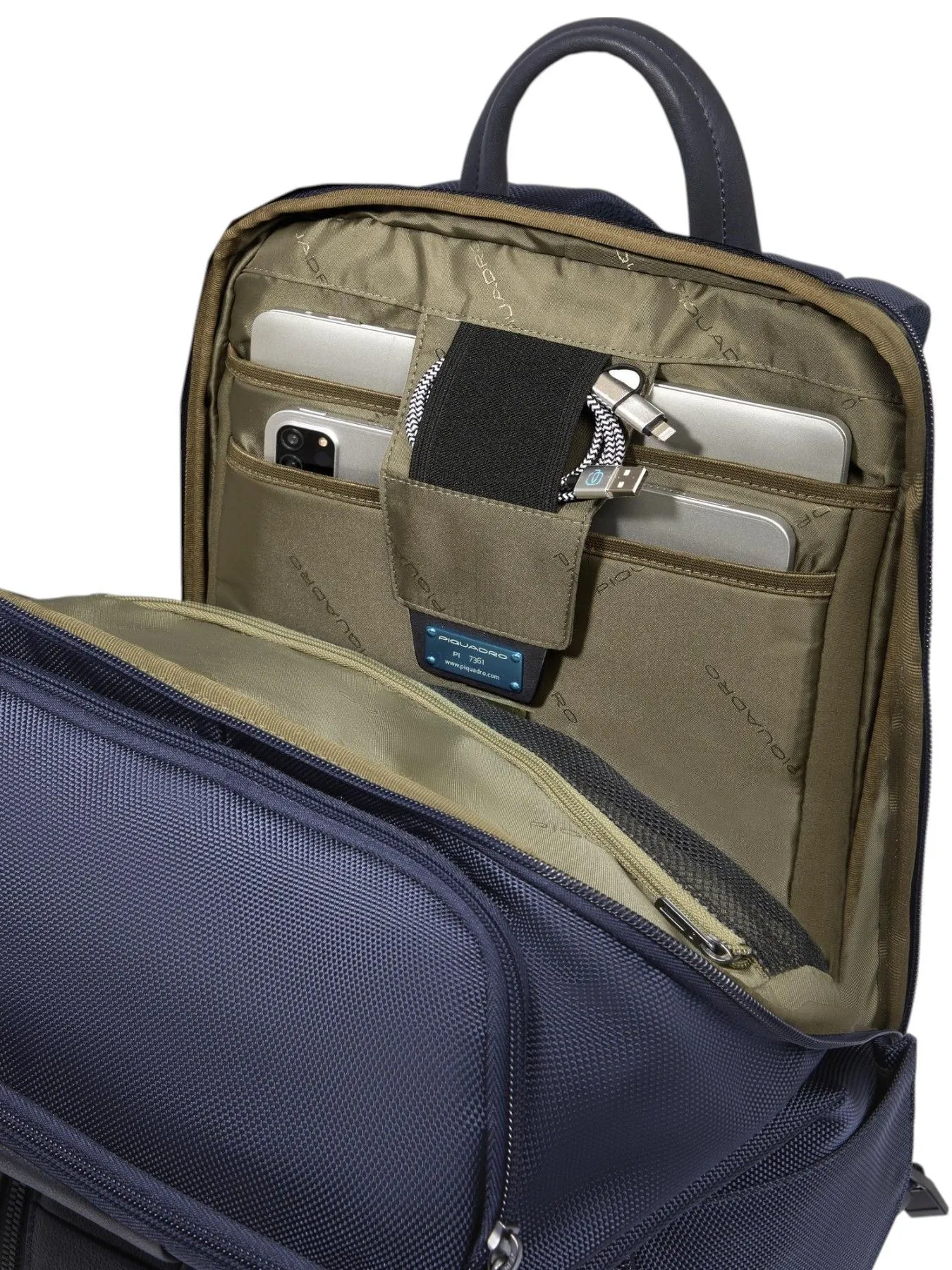 Дорожный рюкзак Piquadro Brief2 CA6648BR2/BLU, синийphoto5