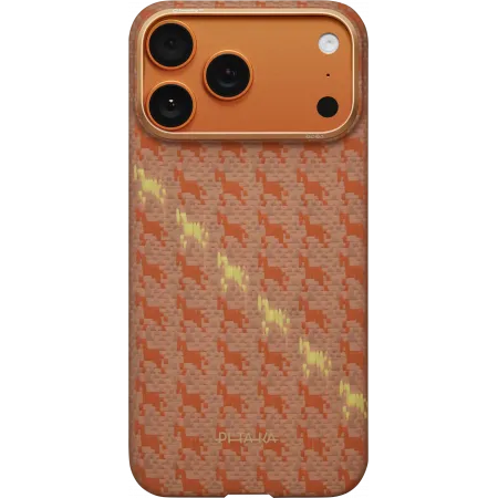 Ультра тонкий чехол Pitaka для iPhone 17 Pro Max, Оранжевыйphoto1