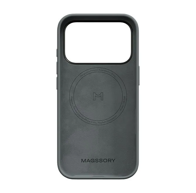 Чехол Magssory Silicone Case для iPhone 17 Pro, серыйphoto4
