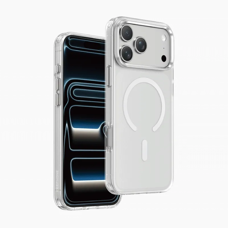 Чехол защитный KEEPHONE DAZZLE PRO для iPhone 17 Pro Max / iPhone 18 Pro Max, серебристыйphoto0