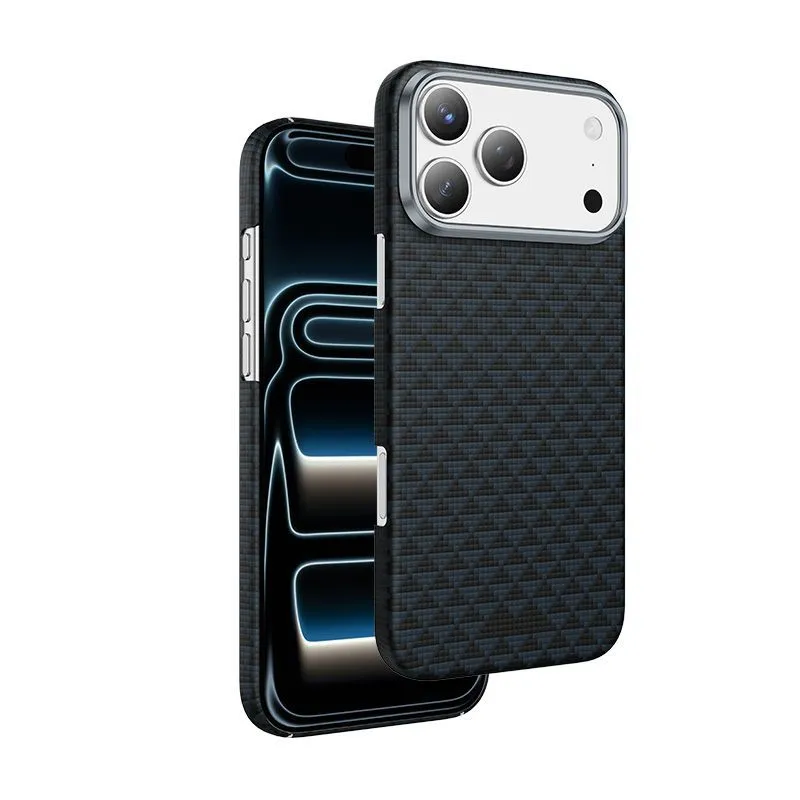 Чехол защитный KEEPHONE KEVLAR PARIS для iPhone 17 Pro / iPhone 18 Pro, темно-синийphoto0