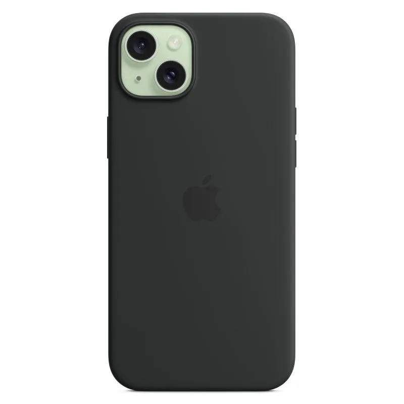 Силиконовый чехол MagSafe для iPhone 15 Plus Черныйphoto2