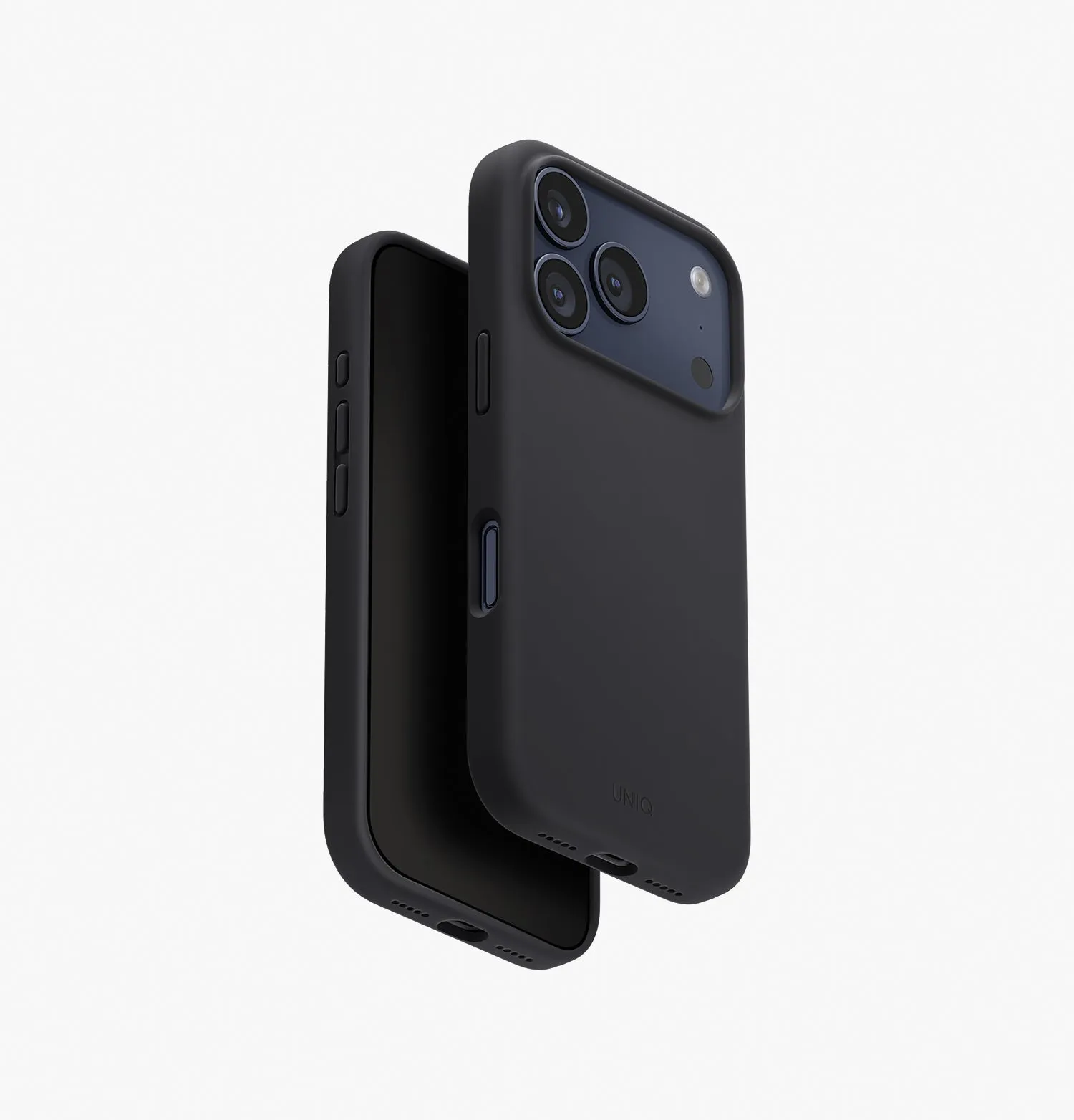 Чехол UNIQ Lino для iPhone 17 Pro, черный (Charcoal Grey)photo0