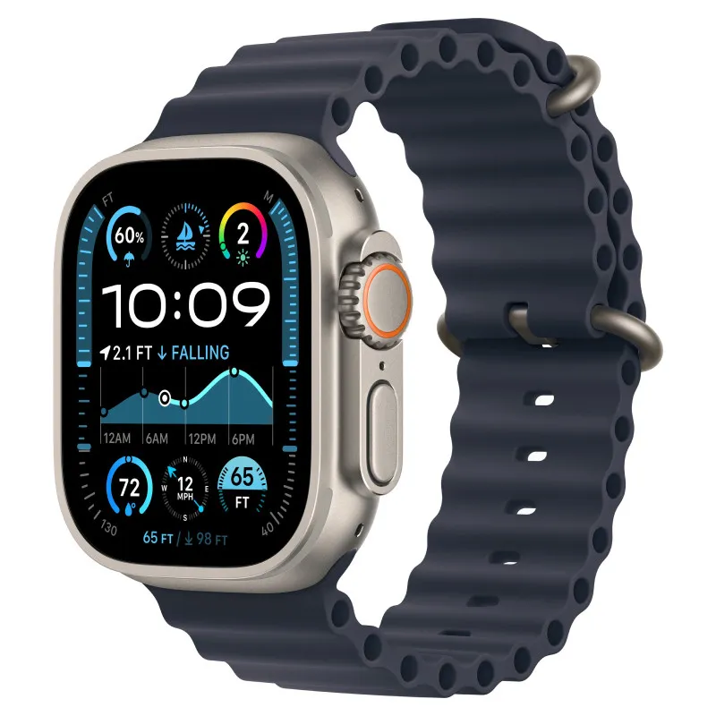 Apple Watch Ultra 2024 GPS + Cellular, 49 мм корпус из титана, ремешок Ocean темно-синего цветаphoto0