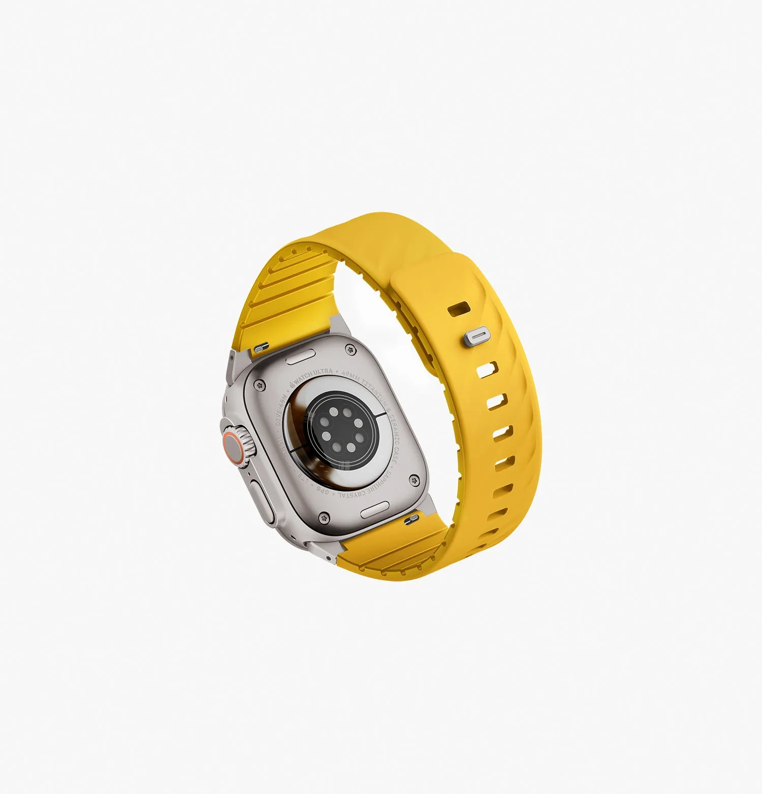 Ремешок UNIQ Fluo для Apple Watch 49/46/45/44/42/41/40 мм, оранжевый (Volt Orange)photo2