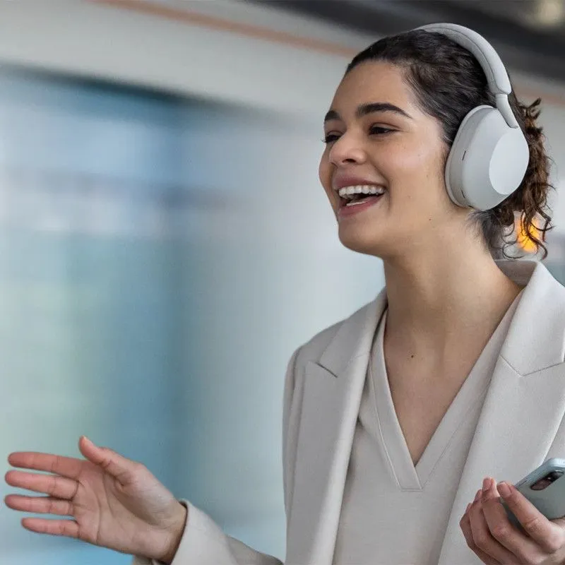 Беспроводные наушники Sony WH-1000XM5 Платина/Сереброphoto3