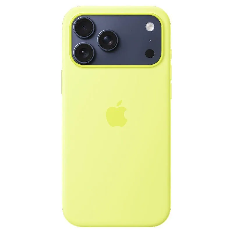 Силиконовый чехол для iPhone 17 Pro Max (Neon Yellow) Неоновый желтыйphoto2