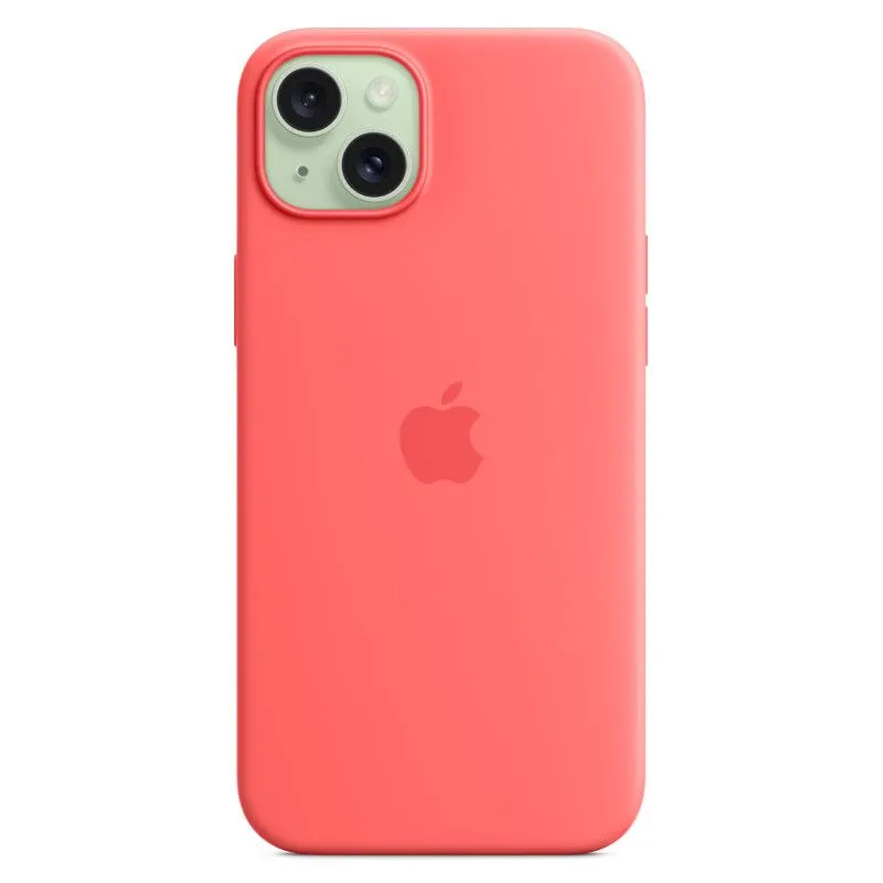 Силиконовый чехол MagSafe для iPhone 15 Plus Гуаваphoto2
