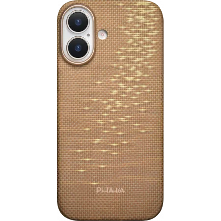 Ультра тонкий чехол Pitaka (PitaTap™) для iPhone 17, Золотойphoto1