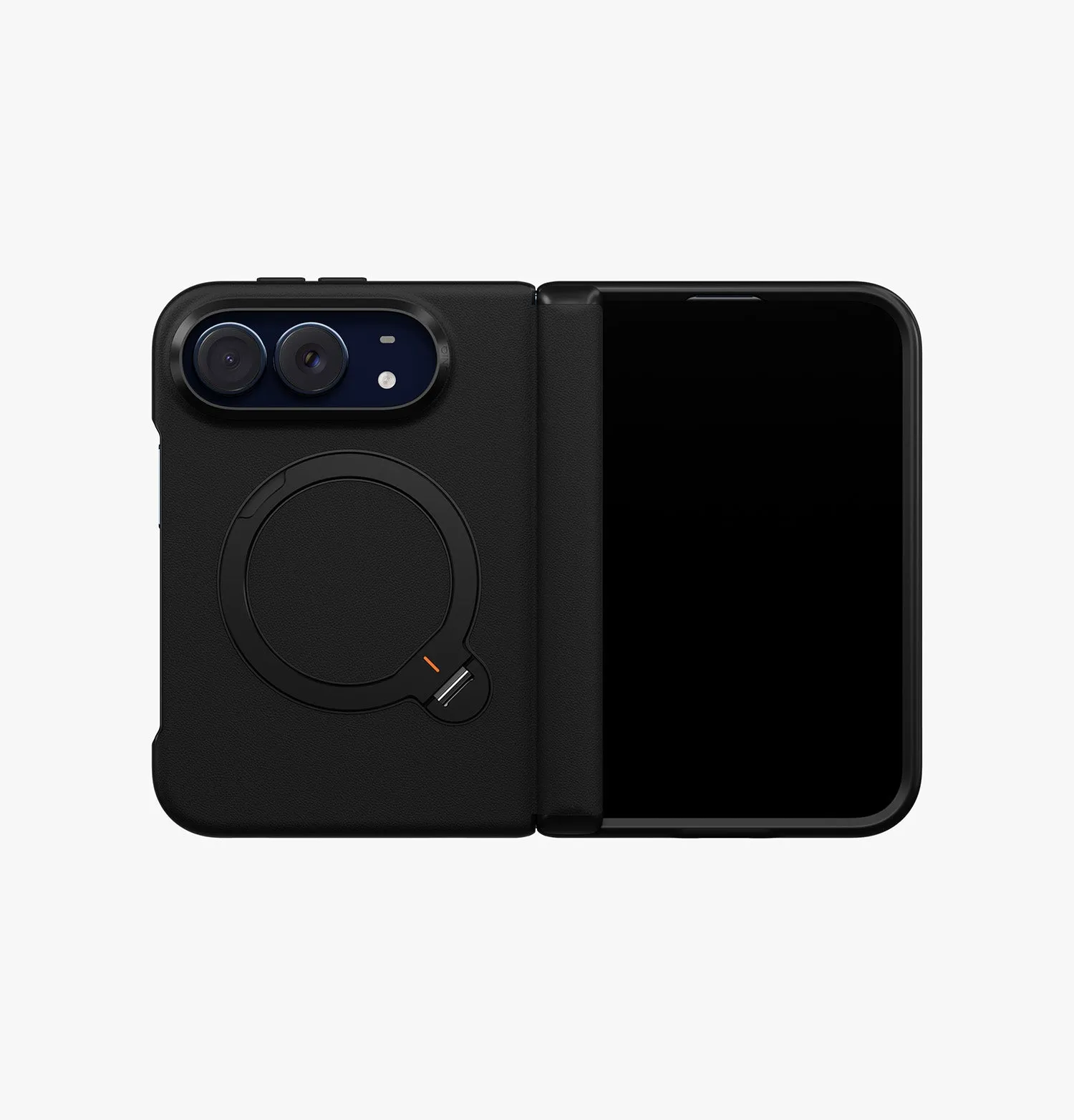 Чехол UNIQ Elix Q-Fold 360 Leather для iPhone Duo, коричневый (caramel)photo8