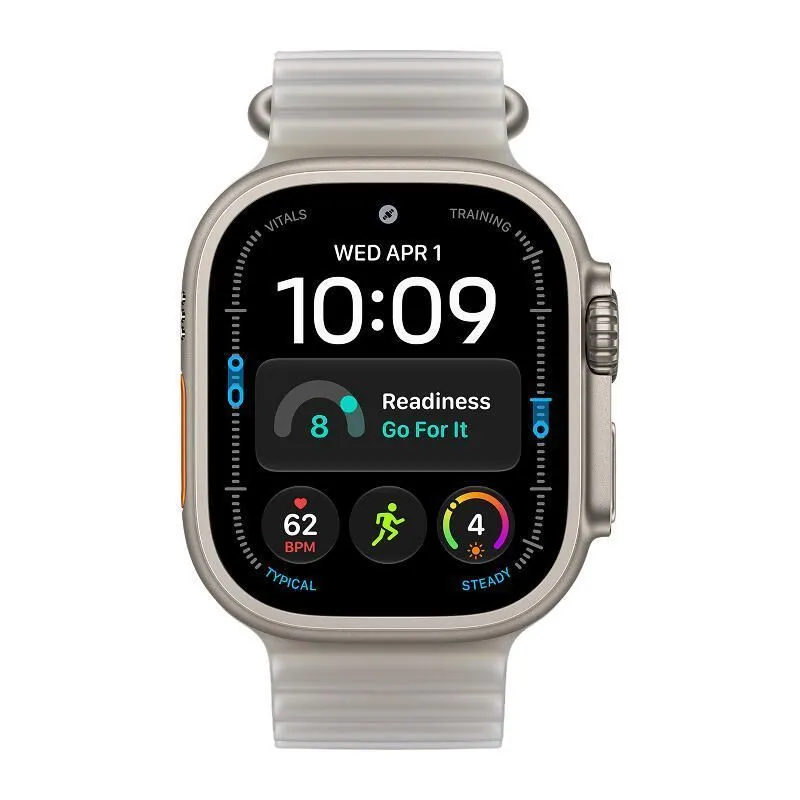 Apple Watch Ultra 4, 49 мм корпус из титана, полупрозрачный ремешок Ocean серого цветаphoto1
