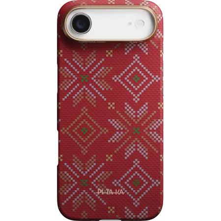 Ультра тонкий чехол Pitaka для iPhone 17 Air, Красныйphoto1