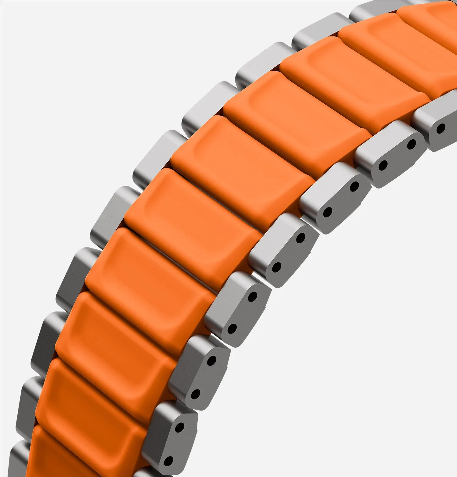 Ремешок UNIQ Strova Flex для Apple Watch 49/46/45/44 мм, черный / оранжевый (Midnightblack Voltorange)photo13