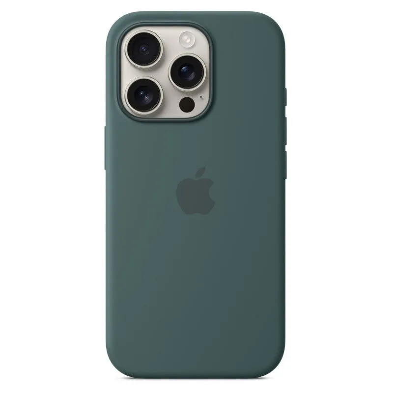 Силиконовый чехол MagSafe для iPhone 16 Pro Темно-зеленыйphoto1