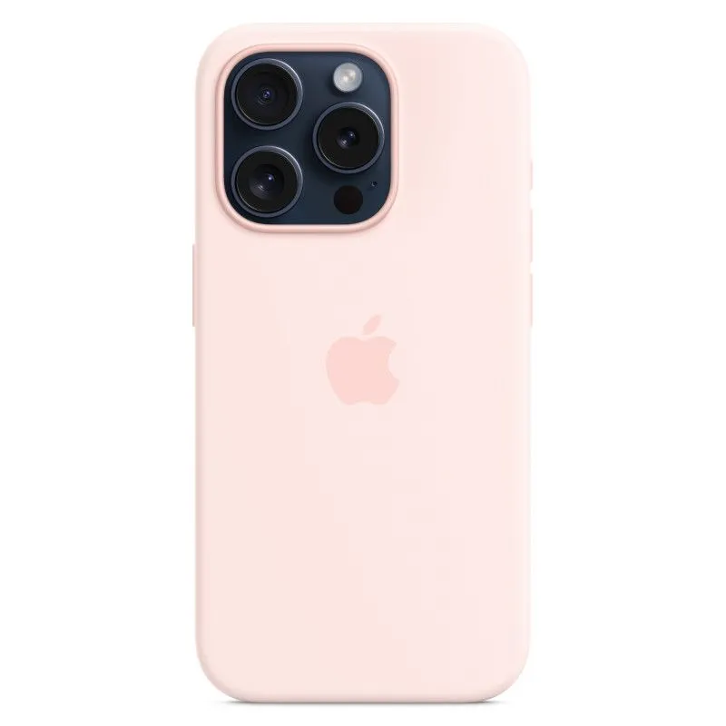 Силиконовый чехол MagSafe для iPhone 15 Pro Светло-розовыйphoto1