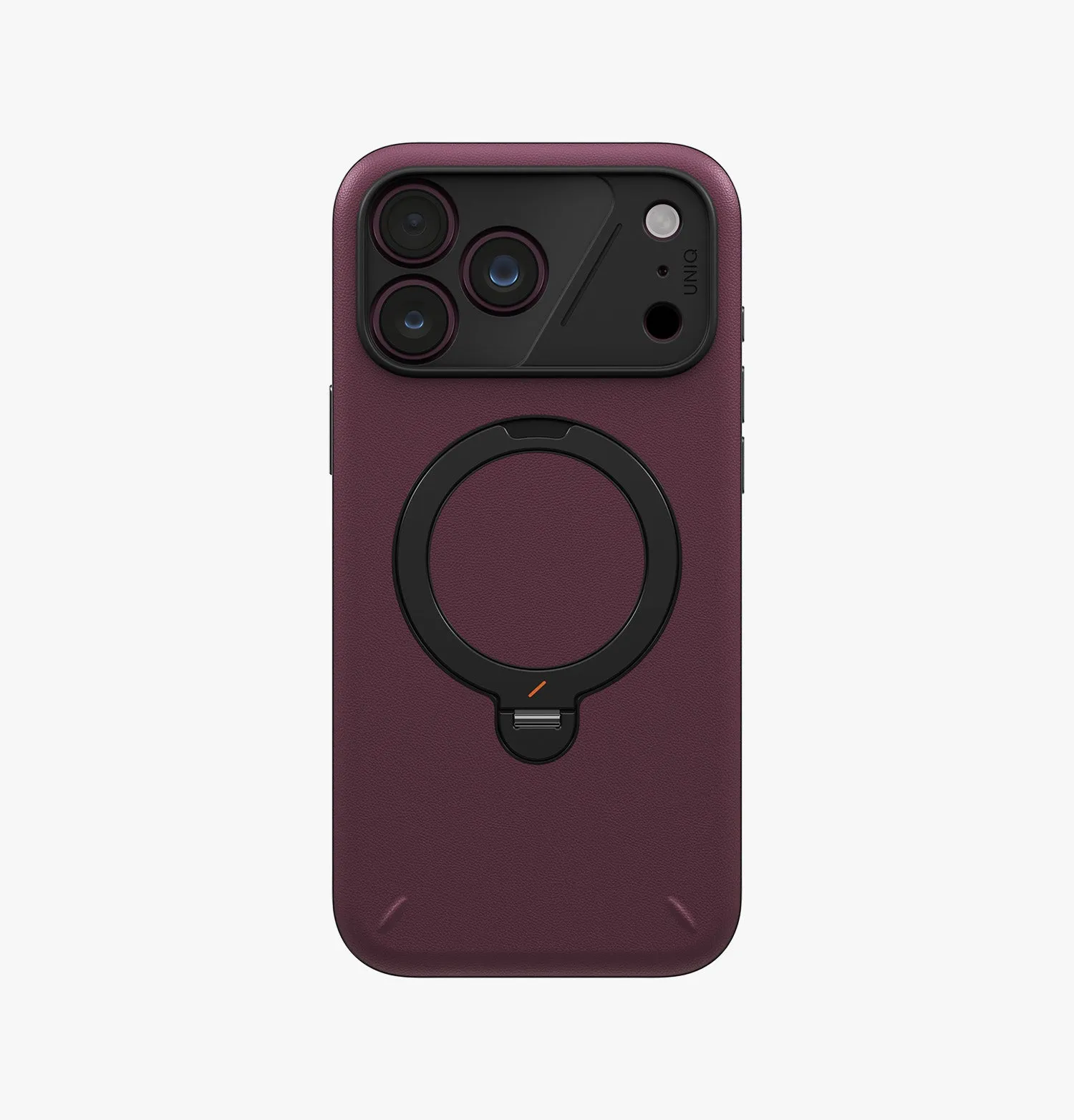 Чехол UNIQ Elix 360 Kickstand Leather для iPhone 18 Pro Max, черный (Charcoal Grey)photo8