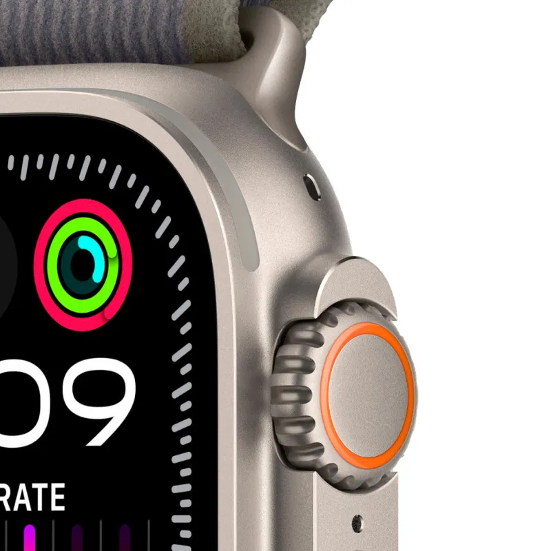 Apple Watch Ultra 2023 GPS + Cellular, 49 мм корпус из титана, ремешок Trail зеленого/серого цветаphoto3