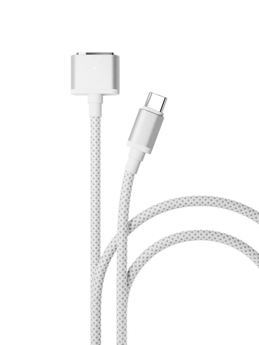 Дата-кабель VLP Nylon Cable USB C - MagSafe, 2.0м, белыйphoto0