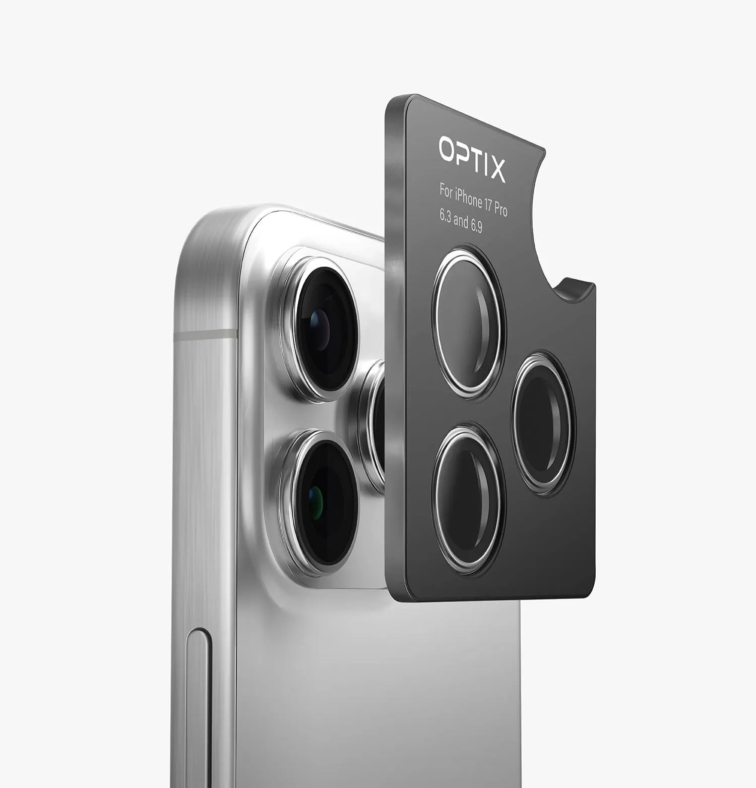 Защита камеры UNIQ Optix Prime Stainless Steel для iPhone 17 Pro & iPhone 17 Pro Max, серебристый (silver)photo6