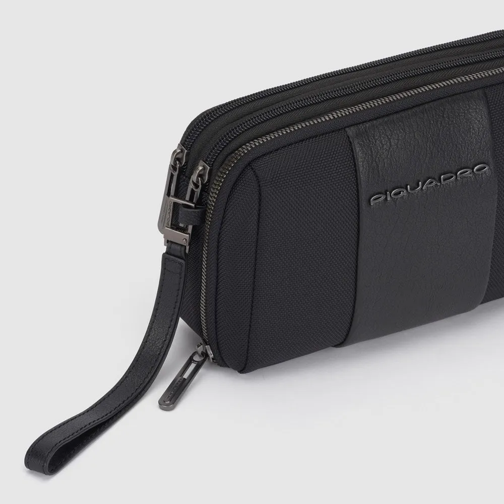 Мужской клатч из переработанной ткани с RFID-защитой Piquadro AC5940BR2R/N, чёрныйphoto4