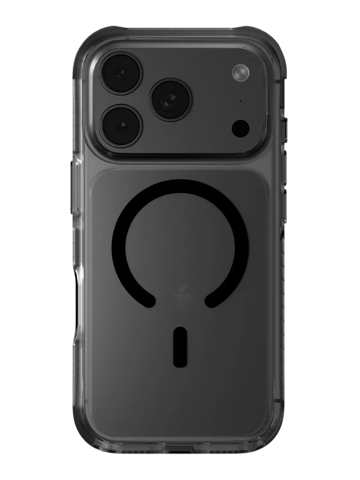Чехол Uniq на iPhone 17 Pro, Combat Magsafe, с экстремально усиленной защитой углов, с технологией ShockSorb, прозрачно-черныйphoto0