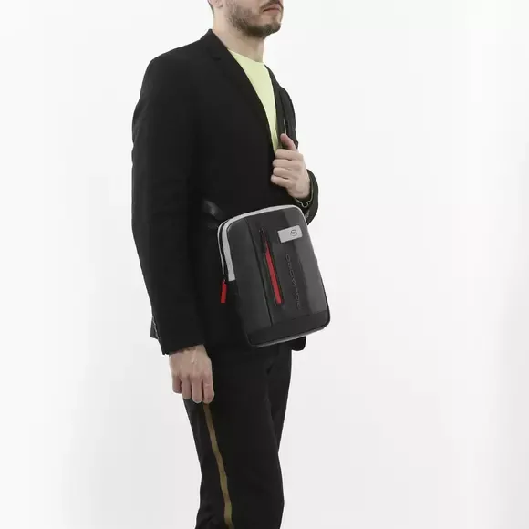 Сумка через плечо Piquadro Urban CA1816UB00/GRN, серый/черныйphoto4