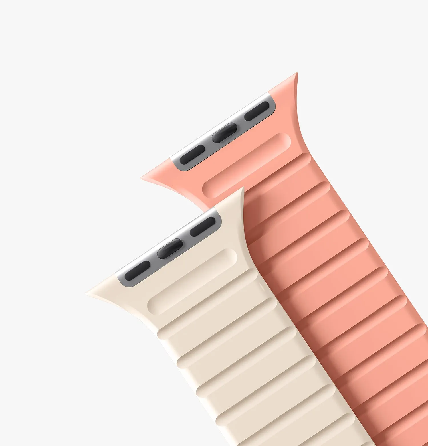 Ремешок UNIQ Revix Evo для Apple Watch 42/41/40 мм, белый / розовый (crepepink ivory)photo11