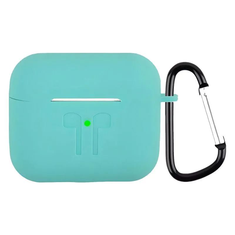 Силиконовый чехол для AirPods 3 Аквамариновыйphoto0