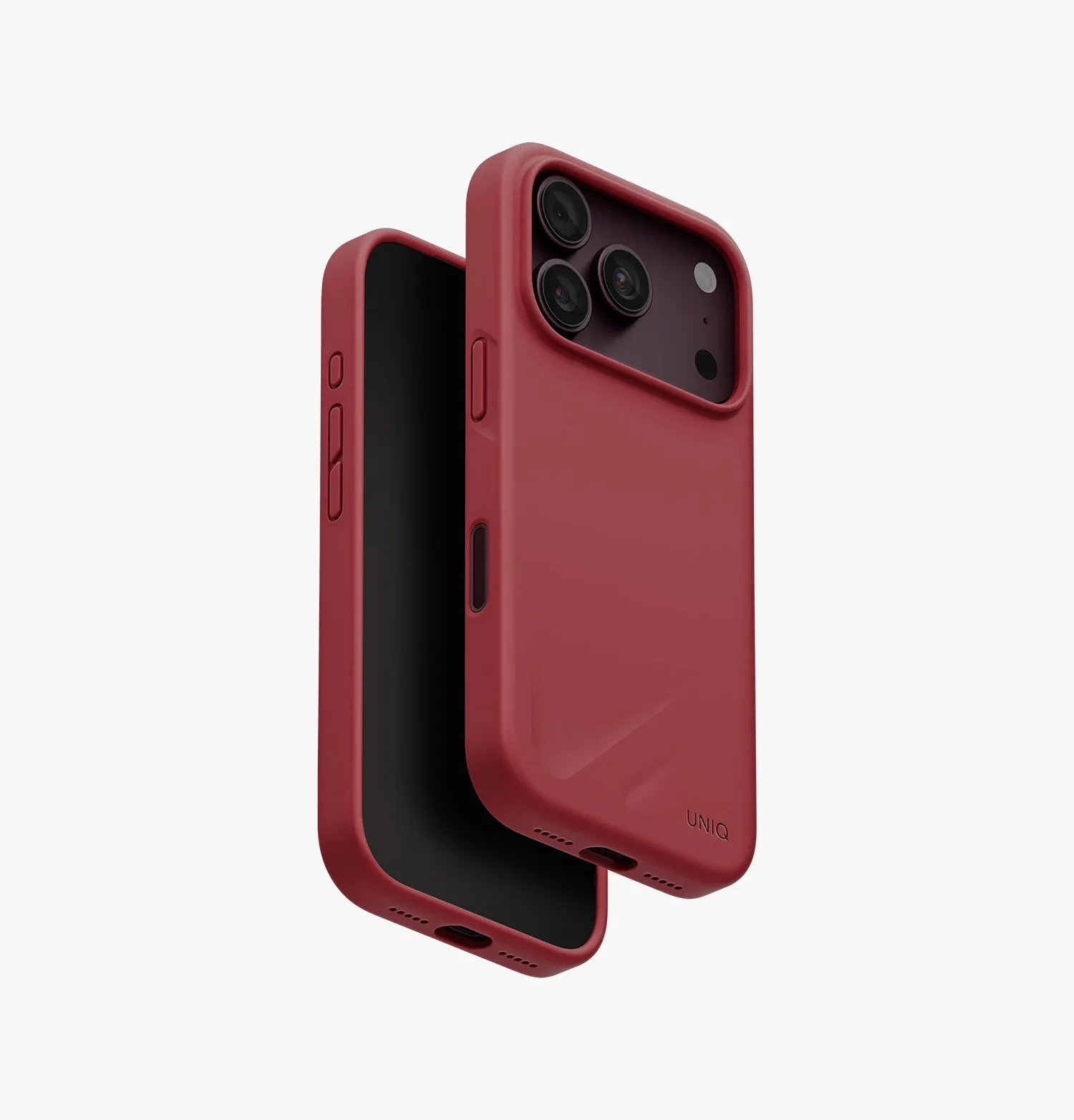 Чехол UNIQ Lino для iPhone 18 Pro, бордовый (cranberry red)photo0