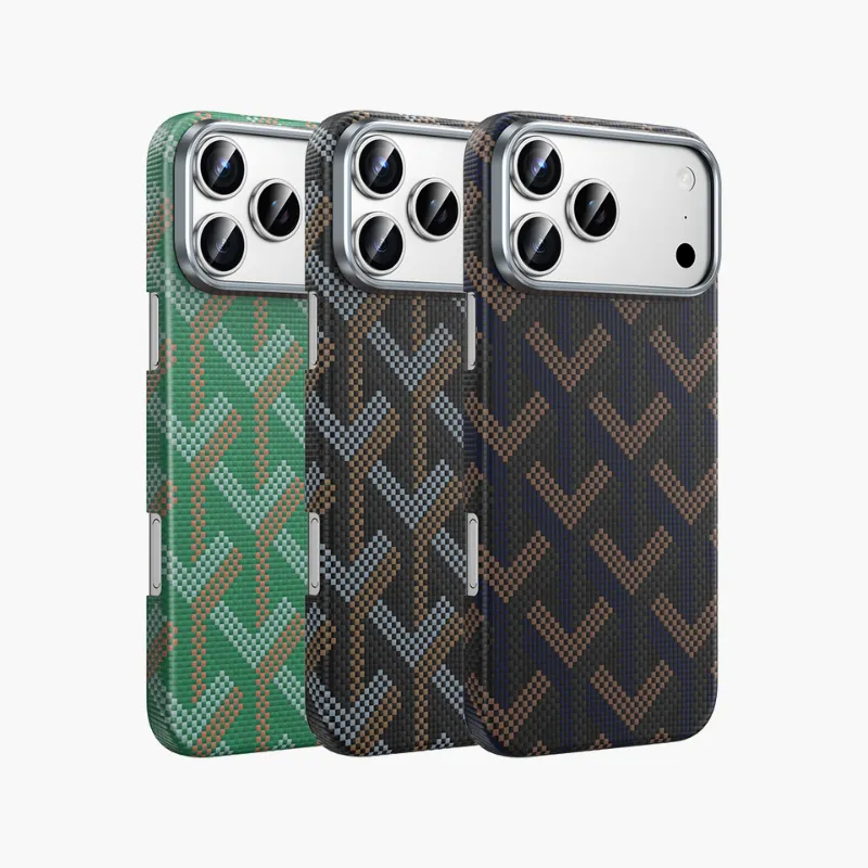 Чехол защитный KEEPHONE KEVLAR PRAGUE для iPhone 17 Pro Max / iPhone 18 Pro Max, зеленыйphoto3