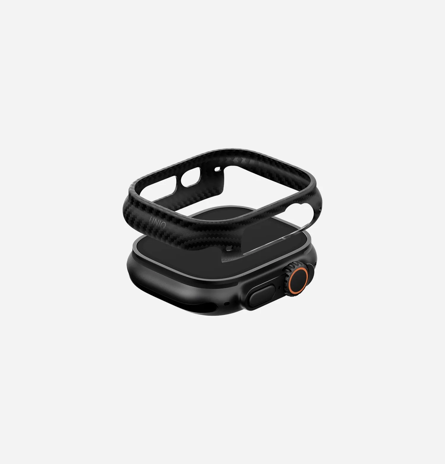 Чехол UNIQ Keva Verge для Apple Watch 49 мм, черный (Carbon Black)photo1