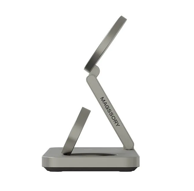 Зарядная станция 3 в 1 Magssory Yoga для Samsung Qi2 Titanphoto4