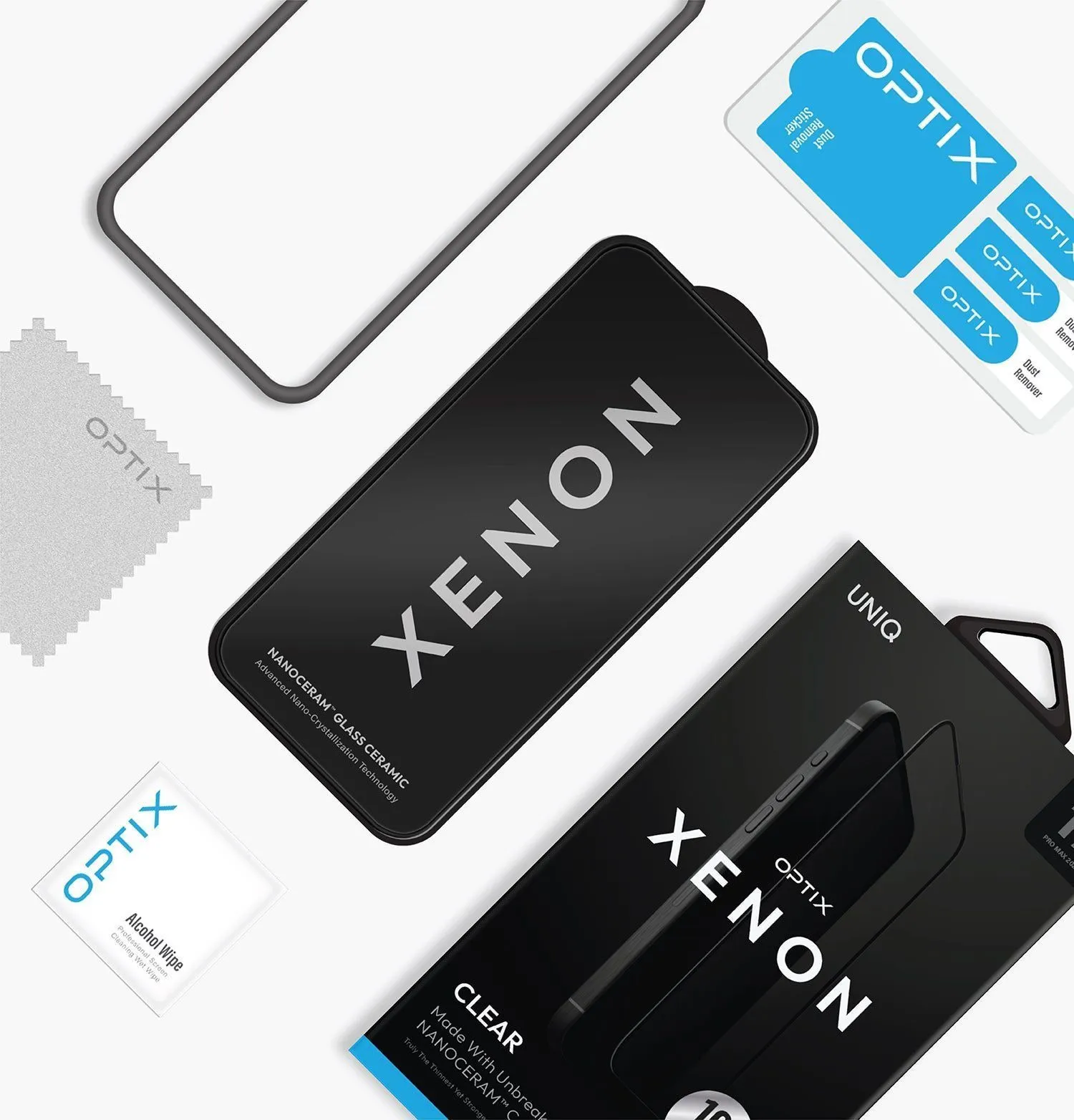 Защитное стекло UNIQ Optix Xenon™ Clear для iPhone 17 Pro Maxphoto4