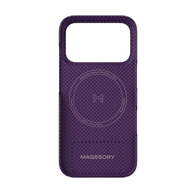 Чехол Magssory Aramid Frame Case для iPhone 18 Pro Max, бордовыйphoto1