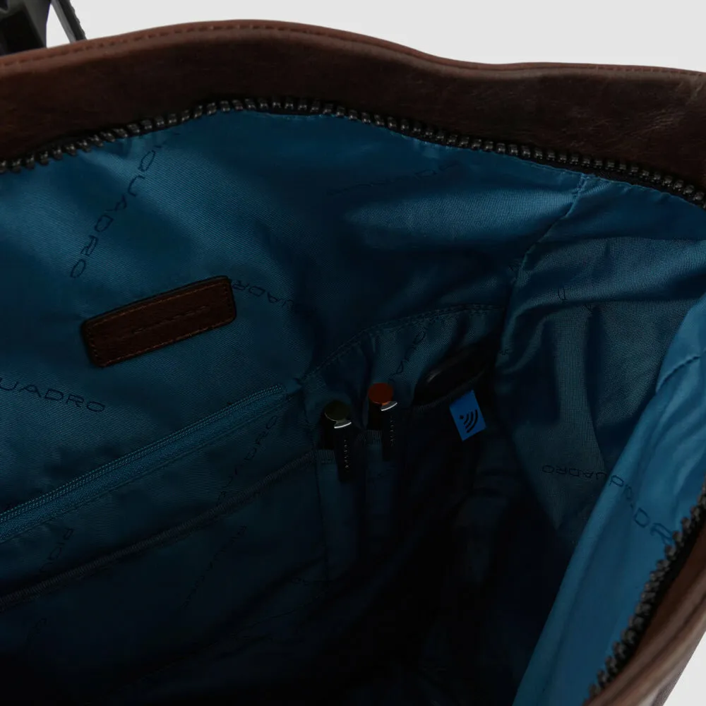 Кожаный рюкзак roll-top для ноутбука 15,6" Piquadro CA5677AP/G, жёлтыйphoto4
