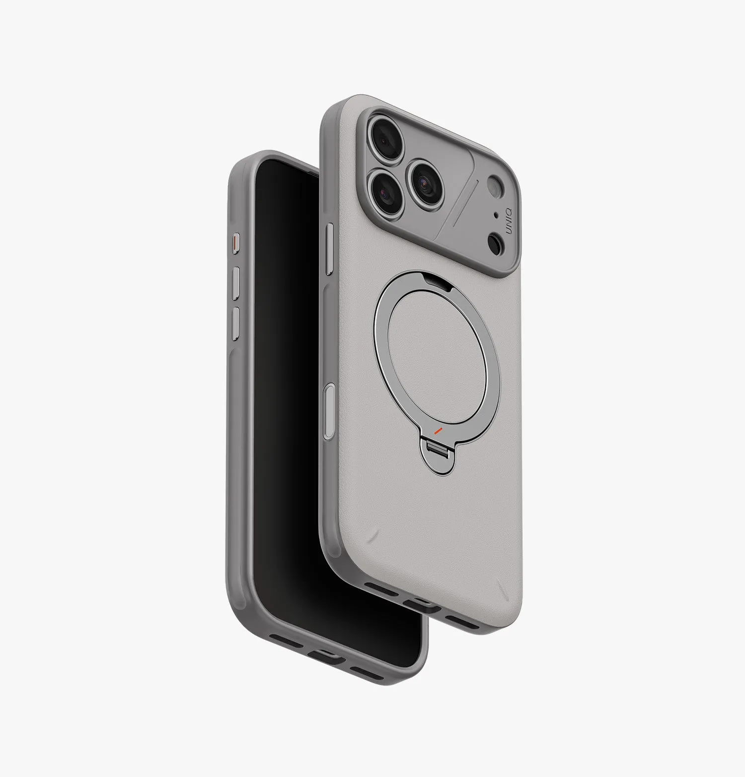 Чехол UNIQ Elix 360 Kickstand Leather для iPhone 18 Pro Max, черный (Charcoal Grey)photo13