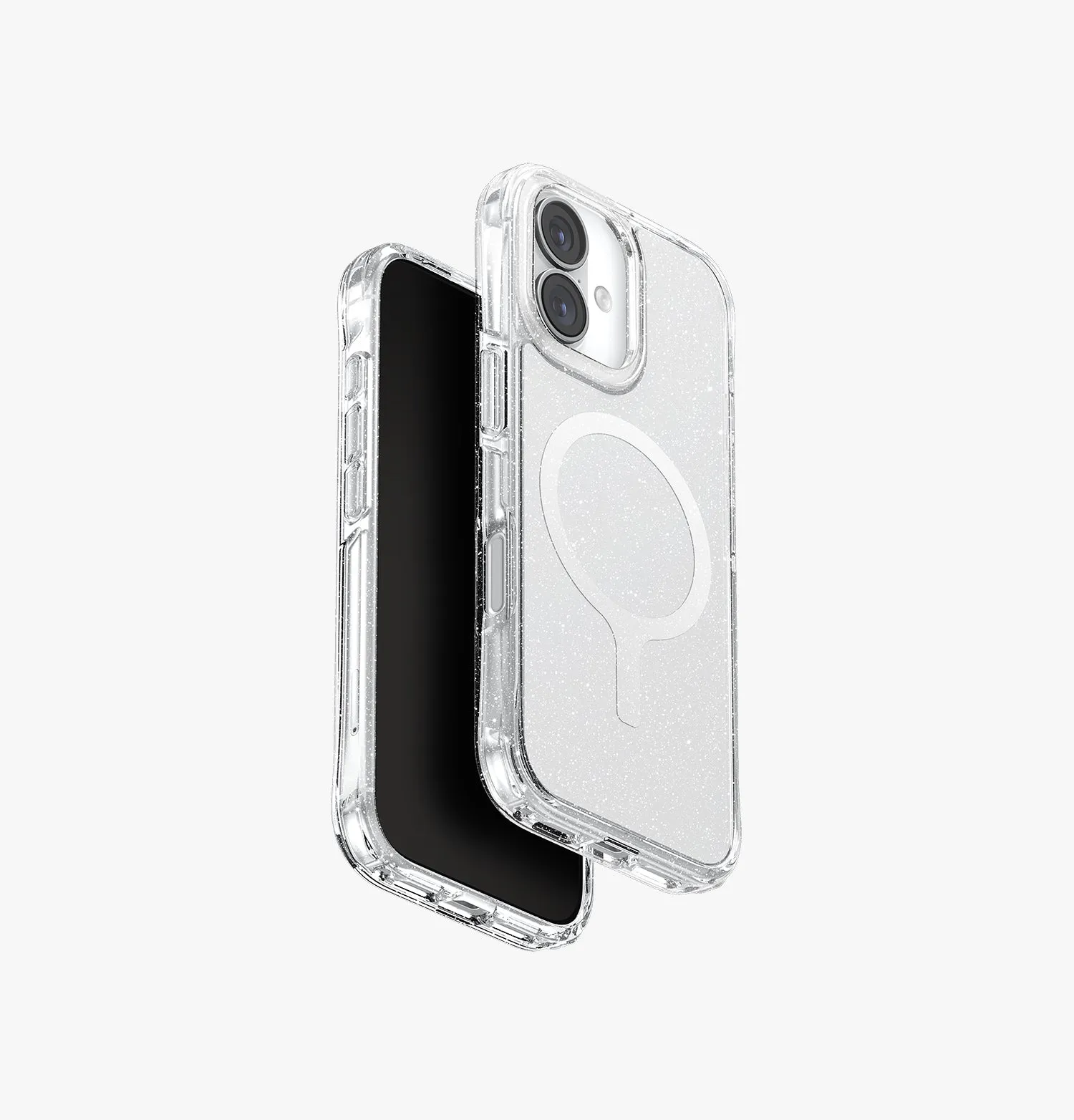 Чехол UNIQ LifePro Xtreme Tinsel для iPhone 17, прозрачный с блестками (clearglitter)photo0