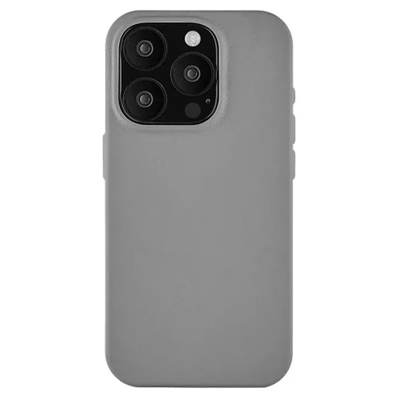 Чехол uBear Capital Leather Case MagSafe для iPhone 15 Pro Серыйphoto0
