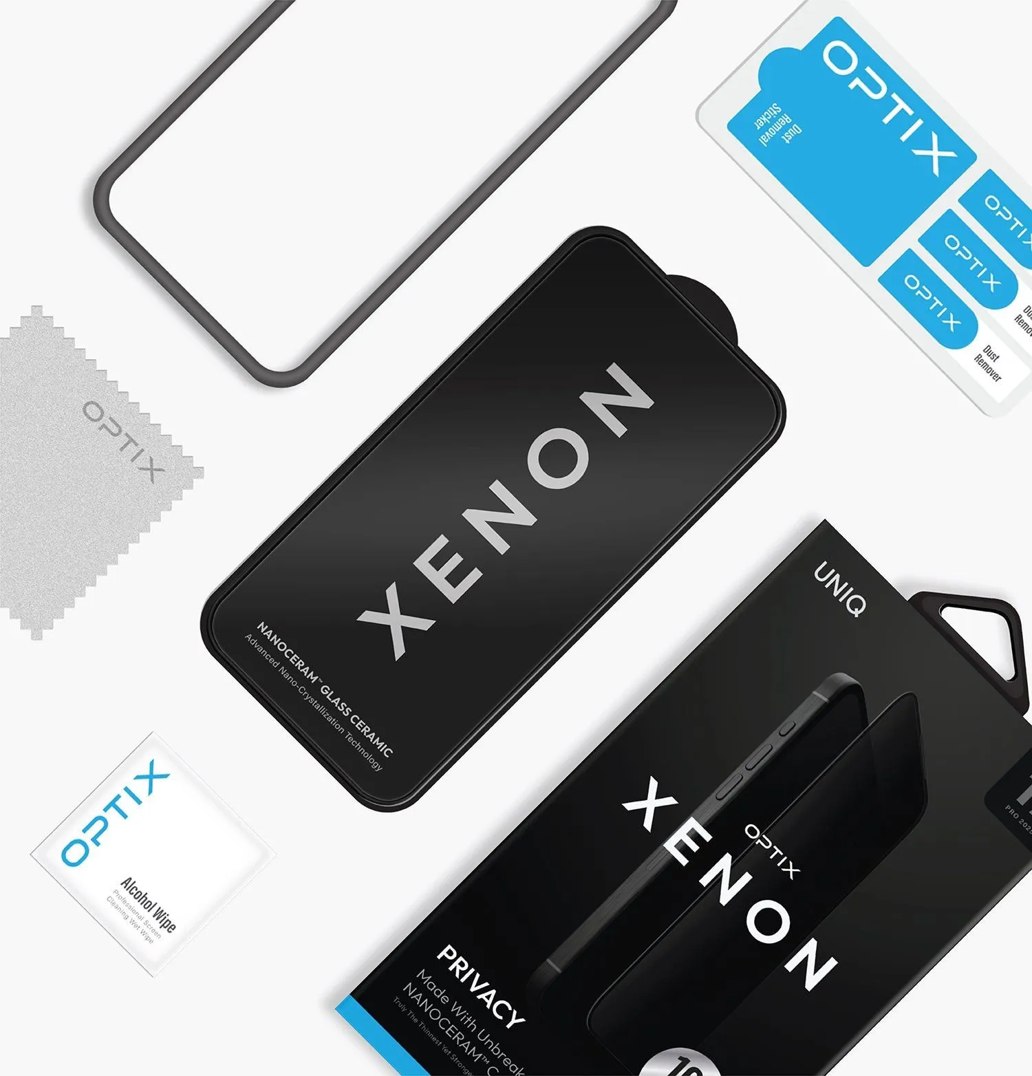 Защитное стекло UNIQ Optix Xenon™ 2-Way Privacy для iPhone 17 Pro Maxphoto4