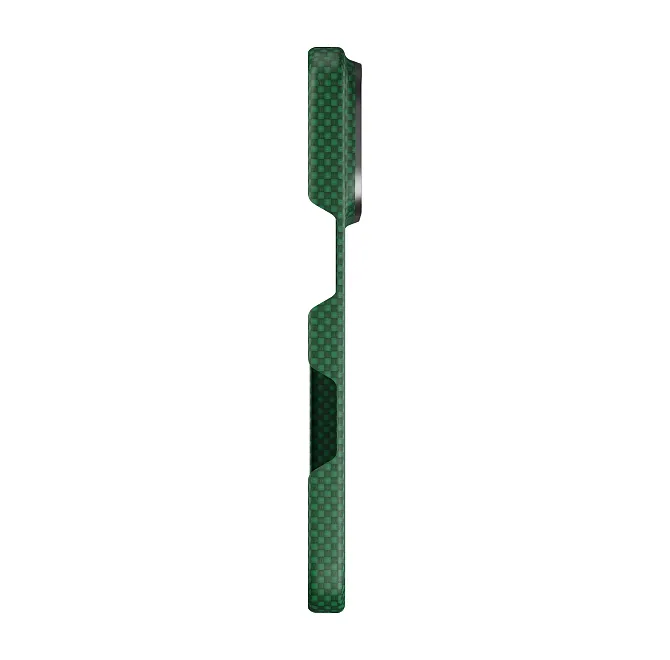 Чехол Magssory Aramid Frame Case для iPhone 18 Pro, пиксельный зеленыйphoto4