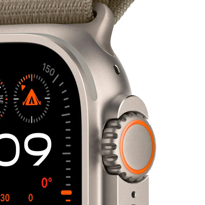 Apple Watch Ultra 2023 GPS + Cellular, 49 мм корпус из титана, ремешок Alpine оливкового цветаphoto2